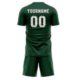 Custom Green White Soccer Jersey