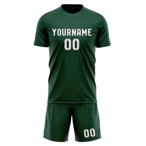 Custom Green White Soccer Jersey