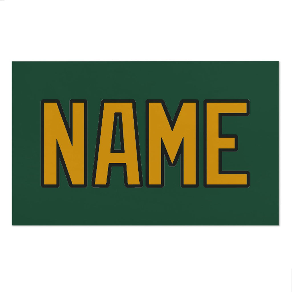 Custom Green Yellow Beach Towel