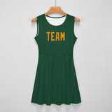 Custom Green Yellow Cheerleader Dress