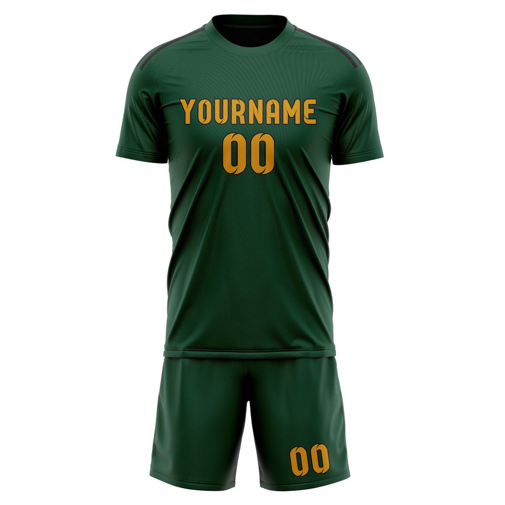 Custom Green Yellow Soccer Jersey