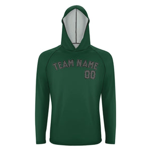 Custom Green Dark Grey UV-Hoodie