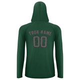 Custom Green Dark Grey UV-Hoodie