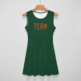 Custom Green Khaki Cheerleader Dress