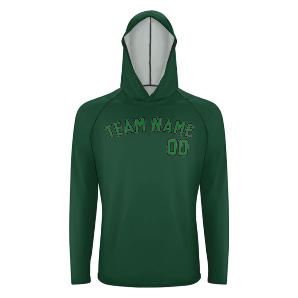 Custom Green Emerald Green UV-Hoodie