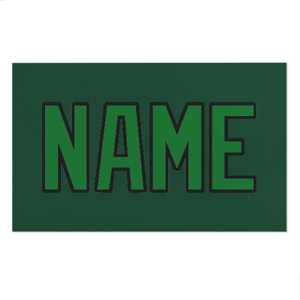 Custom Green Emerald Green Beach Towel