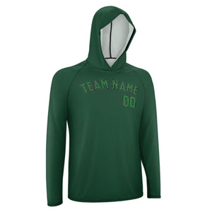 Custom Green Emerald Green UV-Hoodie