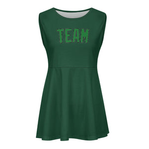 Custom Green Emerald Green Cheerleader Dress