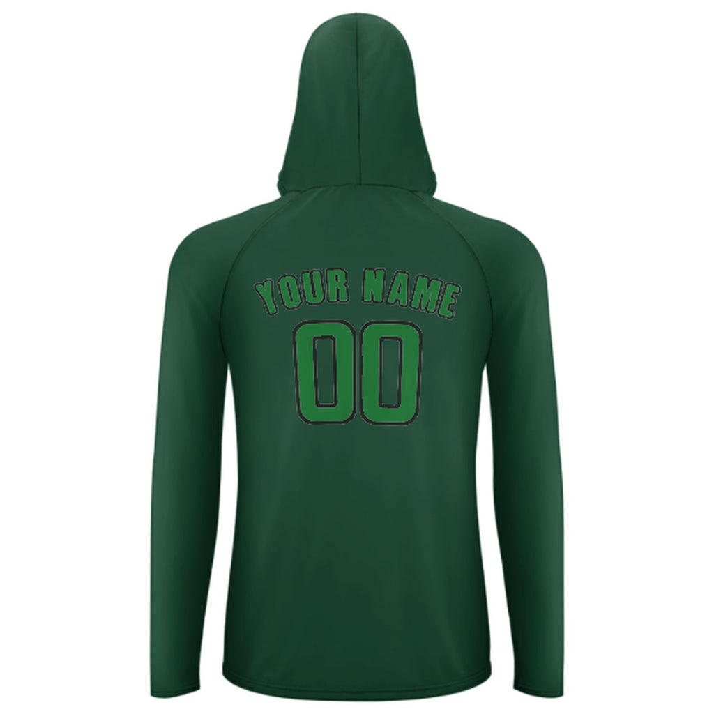 Custom Green Emerald Green UV-Hoodie