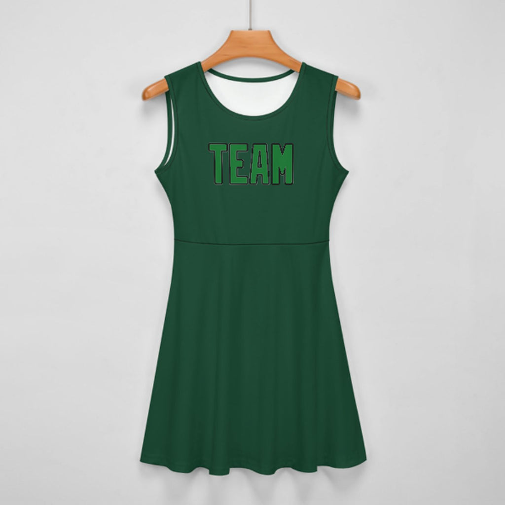 Custom Green Emerald Green Cheerleader Dress
