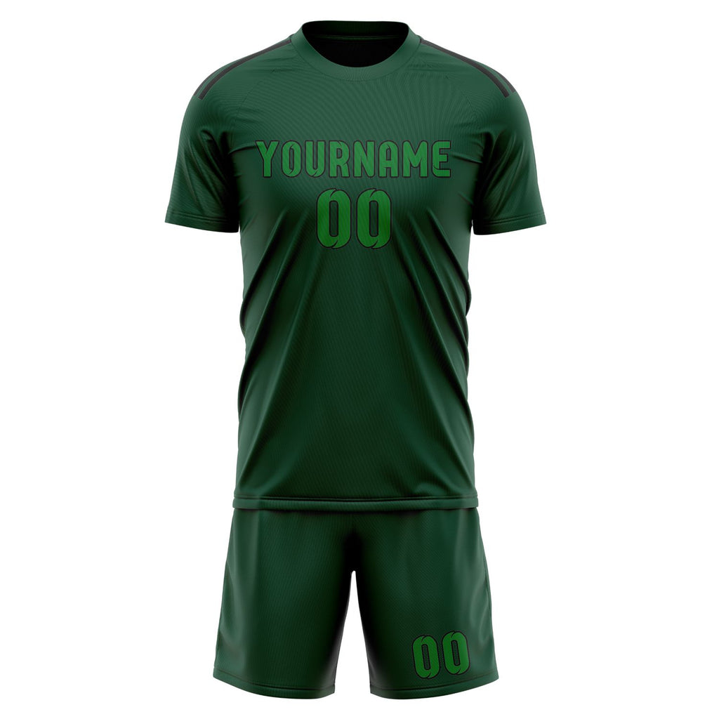 Custom Green Emerald Green Soccer Jersey