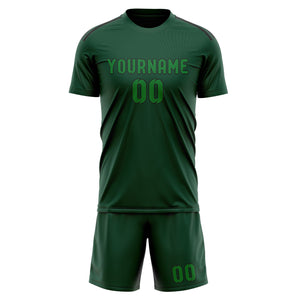 Custom Green Emerald Green Soccer Jersey