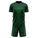 Custom Green Emerald Green Soccer Jersey