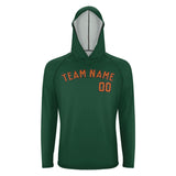 Custom Green Orange UV-Hoodie