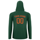 Custom Green Orange UV-Hoodie