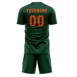 Custom Green Orange Soccer Jersey
