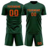Custom Green Orange Soccer Jersey