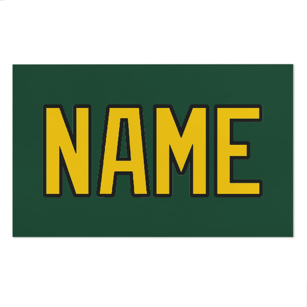 Custom Green Gold Beach Towel