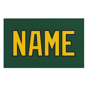 Custom Green Gold Beach Towel