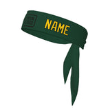 Custom Green Gold Headband