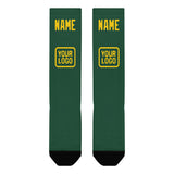 Custom Green Gold Knee-High Sock