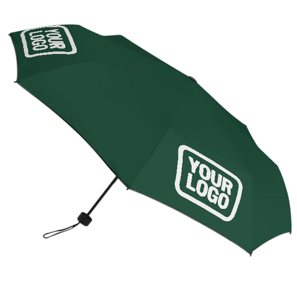 Custom Green White Automatic Umbrella