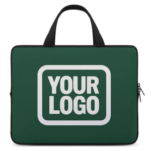 Custom Green White Laptop Bag
