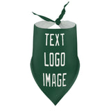 Custom Green White Pet Scarf