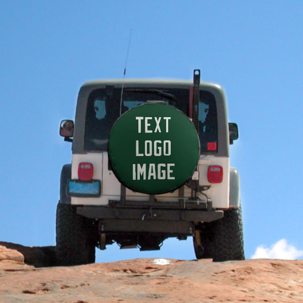 Custom Green White Truck Tires