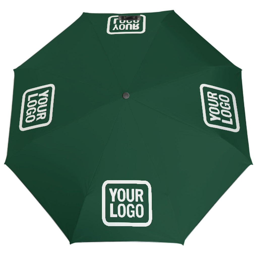 Custom Green White Automatic Umbrella