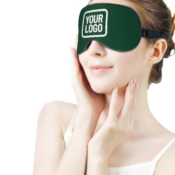 Custom Green White Sleep Mask