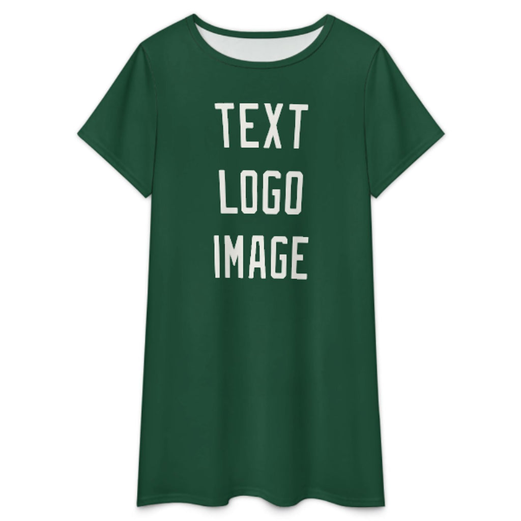 Custom Green White Nachthemd