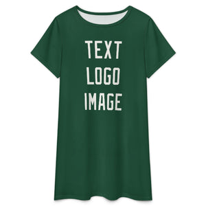 Custom Green White Nachthemd