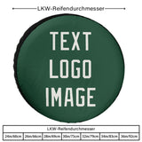 Custom Green White Truck Tires