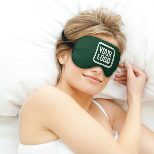 Custom Green White Sleep Mask