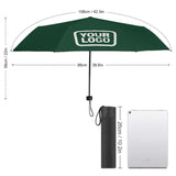 Custom Green White Automatic Umbrella