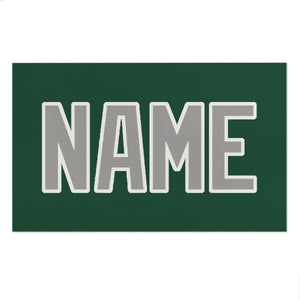 Custom Green Gray Beach Towel