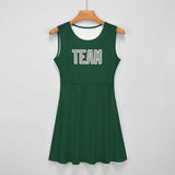 Custom Green Gray Cheerleader Dress