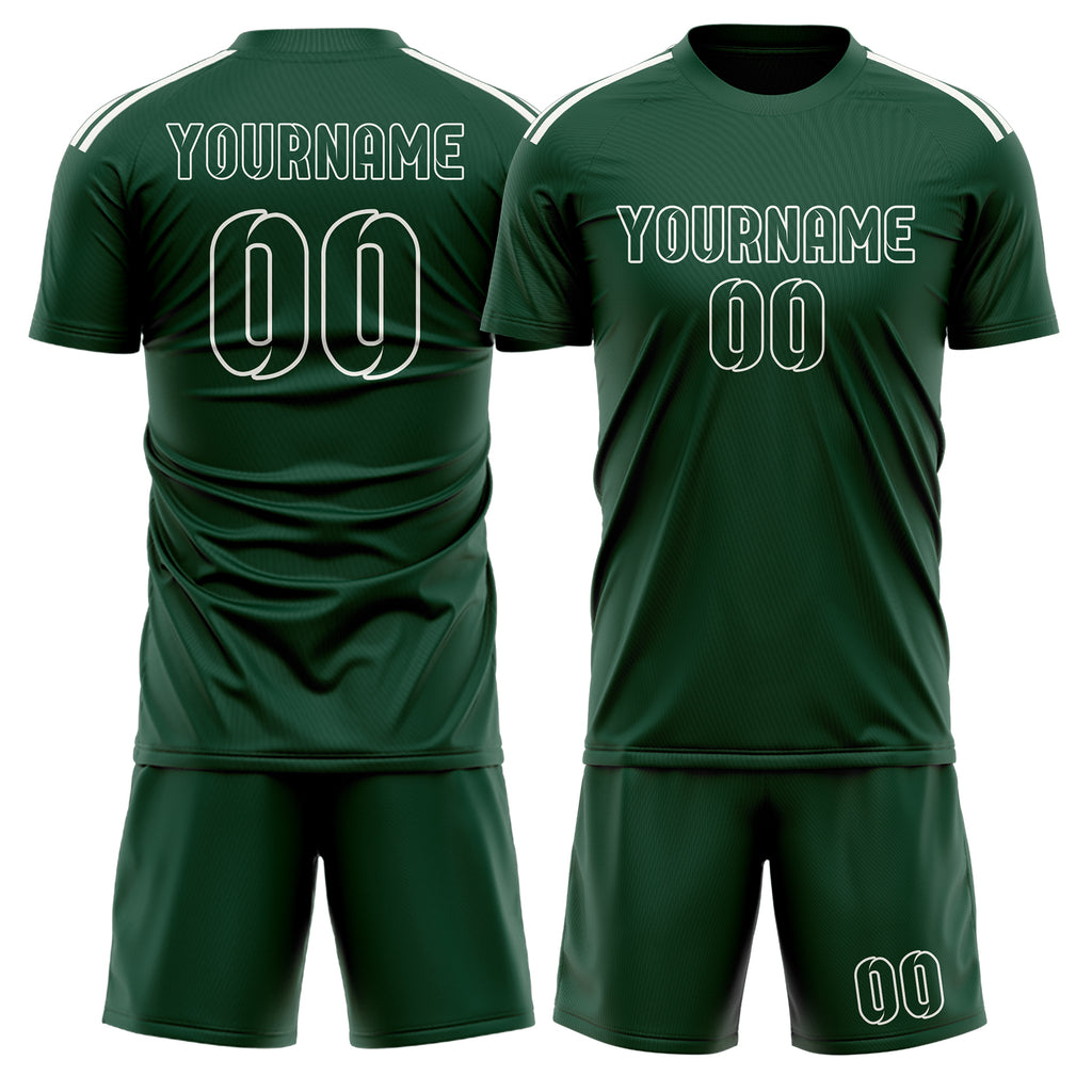Custom Green Green Soccer Jersey