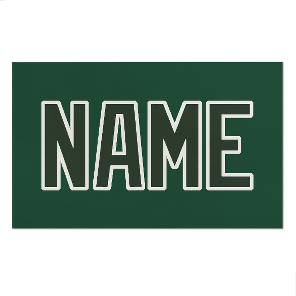 Custom Green Dark Green Beach Towel