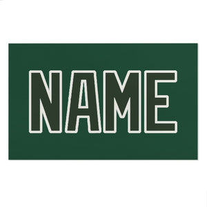 Custom Green Dark Green Beach Towel