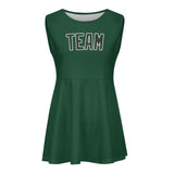 Custom Green Dark Green Cheerleader Dress