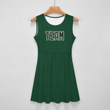Custom Green Dark Green Cheerleader Dress