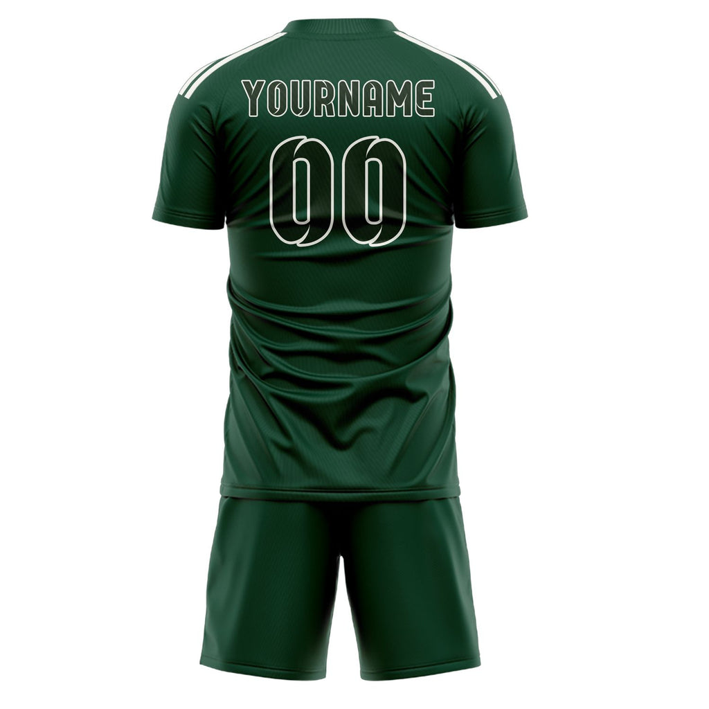 Custom Green Dark Green Soccer Jersey