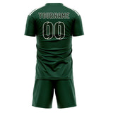 Custom Green Dark Green Soccer Jersey