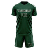 Custom Green Dark Green Soccer Jersey