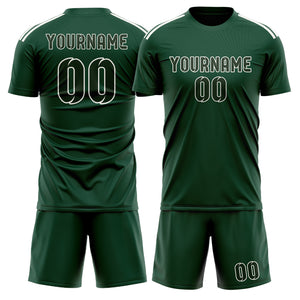 Custom Green Dark Green Soccer Jersey
