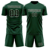 Custom Green Dark Green Soccer Jersey