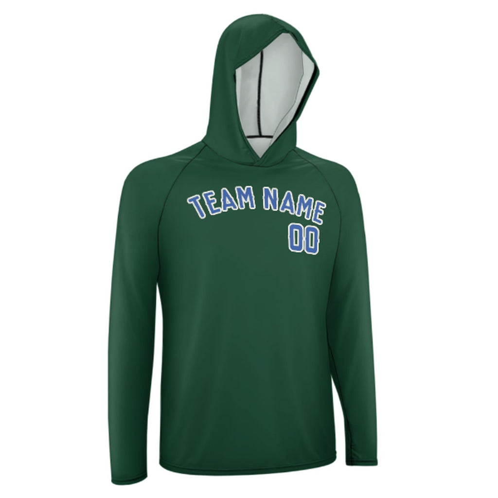 Custom Green Sky Blue UV-Hoodie