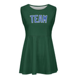 Custom Green Sky Blue Cheerleader Dress